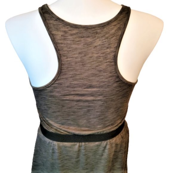 Urban Outfitters Silence + Noise Dress Olive Green Maxi Space Dye Size M - Picture 5 of 8